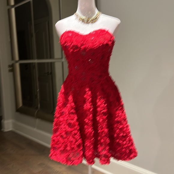 BEBE, size 0 Short red dress. - Picture 12 of 14